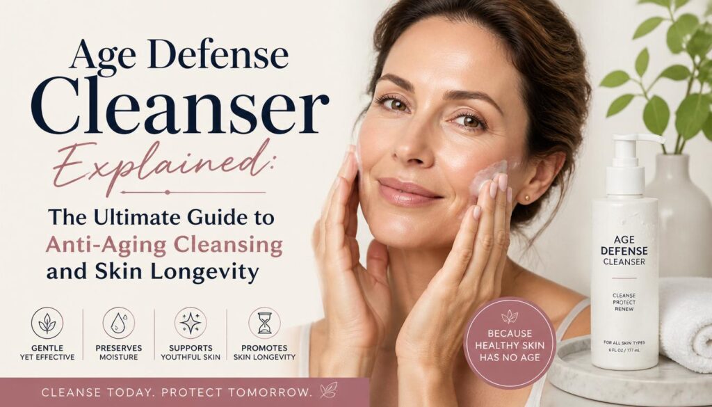 Age Defense Cleanser Explained The Ultimate Guide to Anti-Aging Cleansing and Skin Longevity