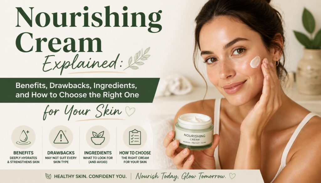 Nourishing Cream Explained Benefits, Drawbacks, Ingredients, and How to Choose the Right One for Your Skin
