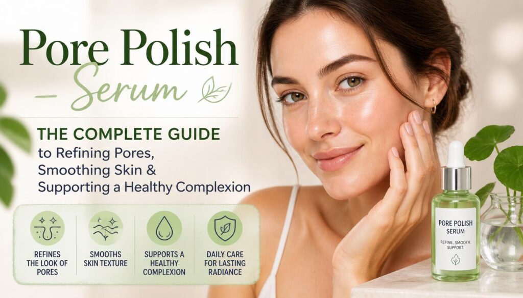 Pore Polish Serum The Complete Guide to Refining Pores, Smoothing Skin & Supporting a Healthy Complexion