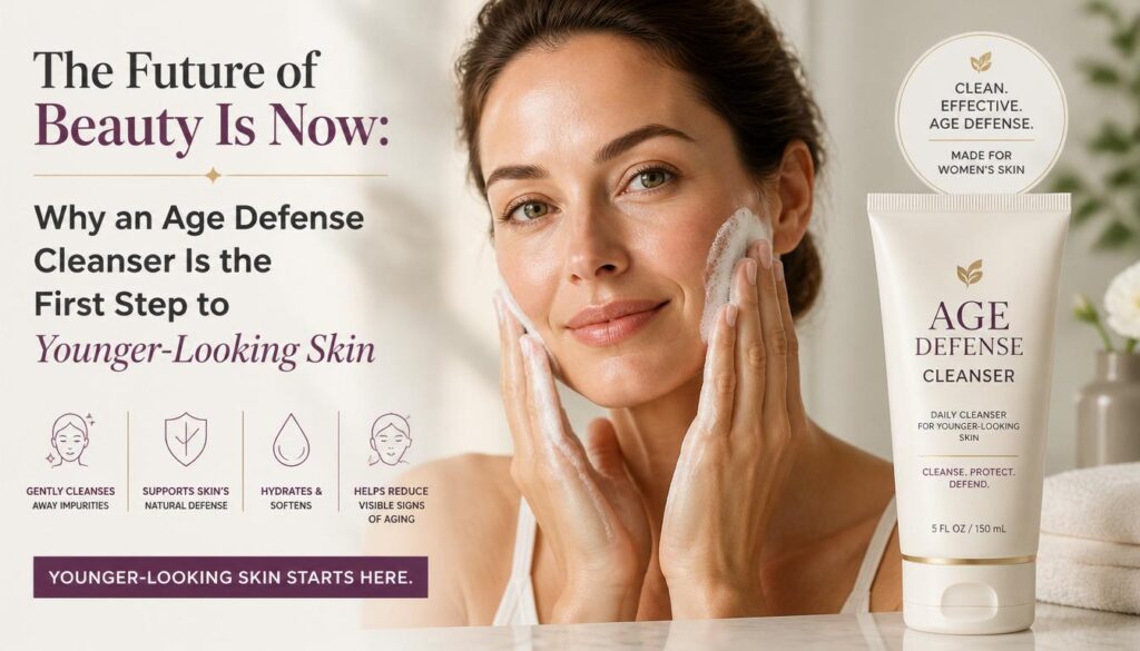 The Future of Beauty Is Now: Why an Age Defense Cleanser Is the First Step to Younger-Looking Skin