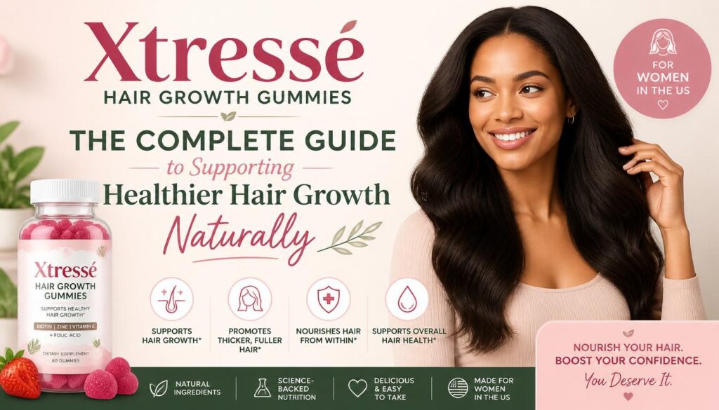 Xtressé Hair Growth Gummies The Complete Guide to Supporting Healthier Hair Growth Naturally